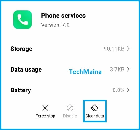 Clear Phone App Cache