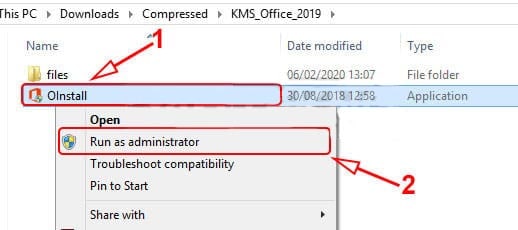 Office 2013 activation steps using KMS Office 2019