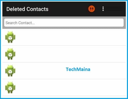 Recover Deleted Contacts with Apps 2