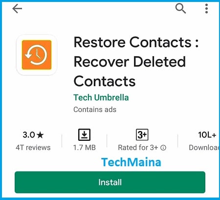 Recover Deleted Contacts with Apps