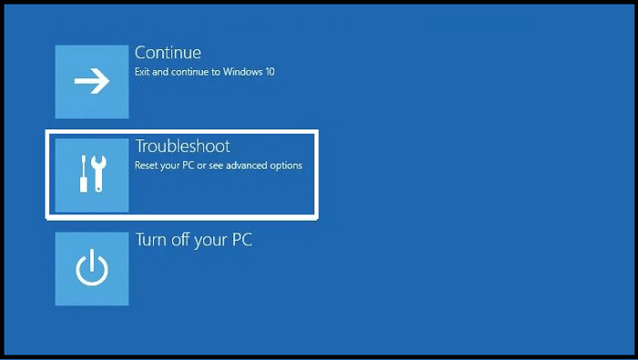 Reset Windows 10 Via Boot