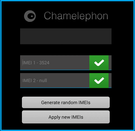 Restore IMEI With Chamelephon App