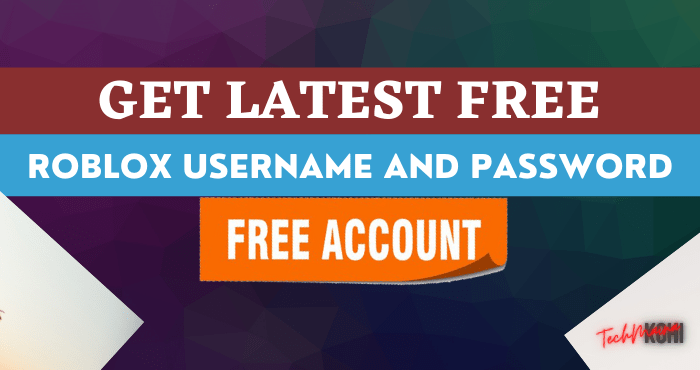 Roblox Username And Password