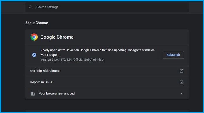 Update Chrome