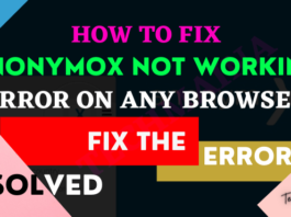 how to fix Anonymox Not Working Error on Any Browser
