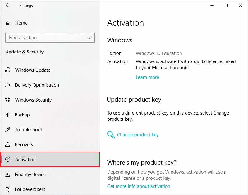 Check Windows 10 Original Pirated with Settings