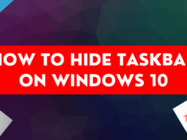 How to Hide Taskbar on Windows 10