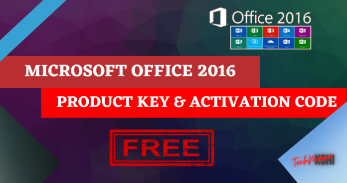 microsoft office 2016 product key working
