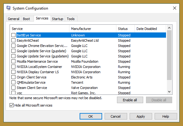 System Configuration