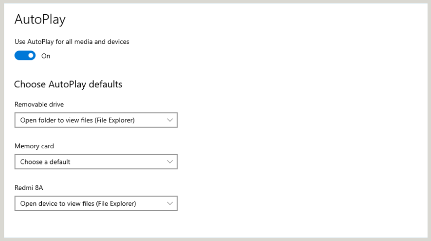 Via Windows 10 Settings