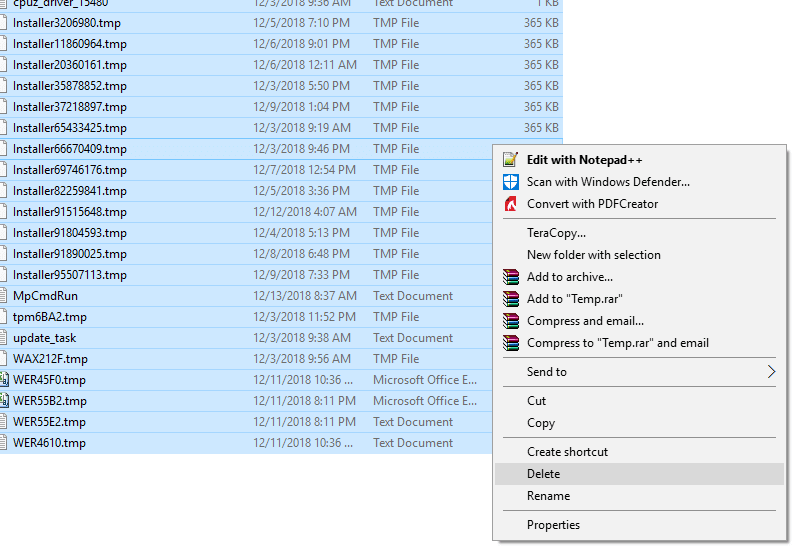 How to Delete Windows Junk Files Via Temp Folder