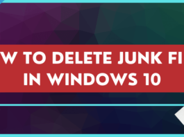 how to delete junk files in windows 10