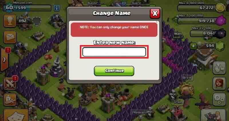 How to Change CoC Account Name