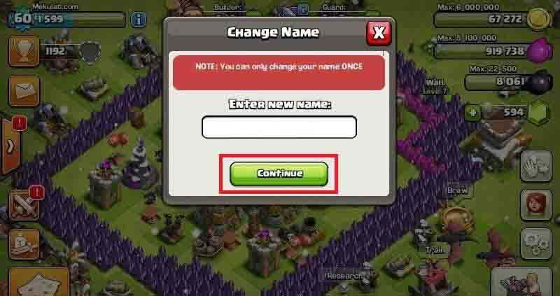 How to Change CoC Account Name