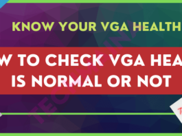 How to Check VGA Health is Normal or Not