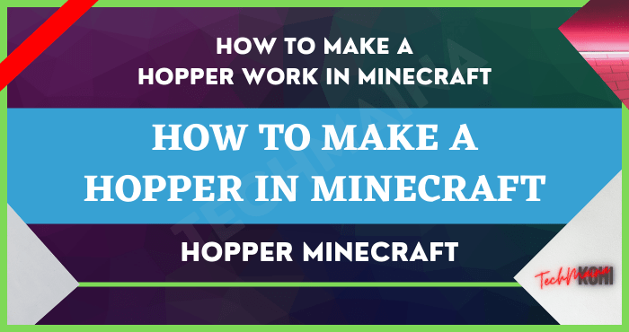 How to Make a Hopper in Minecraft