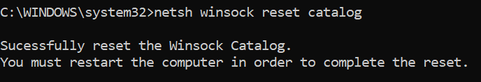 Reset Protokol Winsock