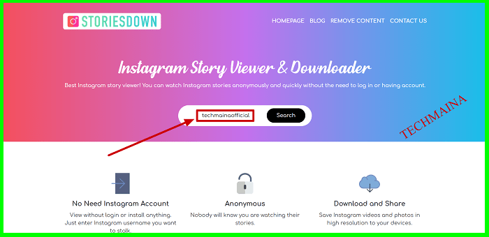 Using the site storiesdown.com 1