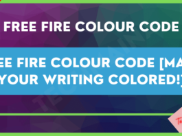 Free Fire Colour Code [Make Your Writing Colored!]