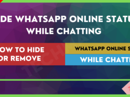 How to Hide Whatsapp Online Status While Chatting