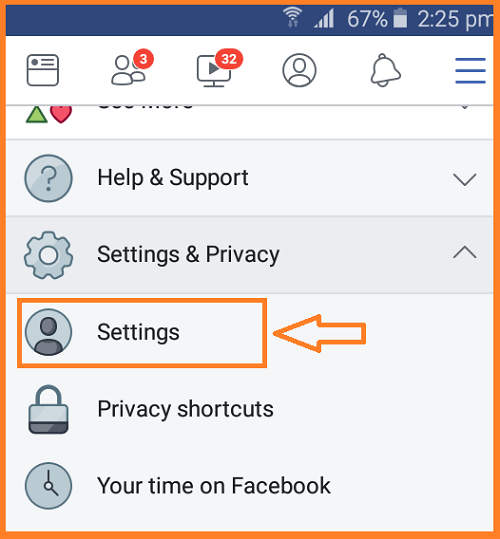 Select Activity Log Settings