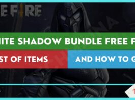 White Shadow Bundle Free Fire List of Items and How to Get It