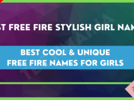 Best Cool & Unique Free Fire Names for Girls