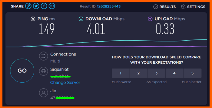 Check Internet Connection First