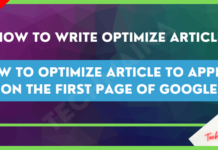 How to Optimize Article to Appear on the First Page of Google How to Optimize Article to Appear on the First Page of Google