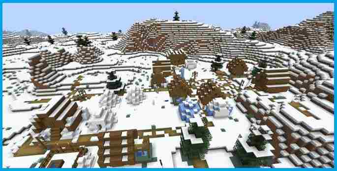 Igloo and Snowy Village