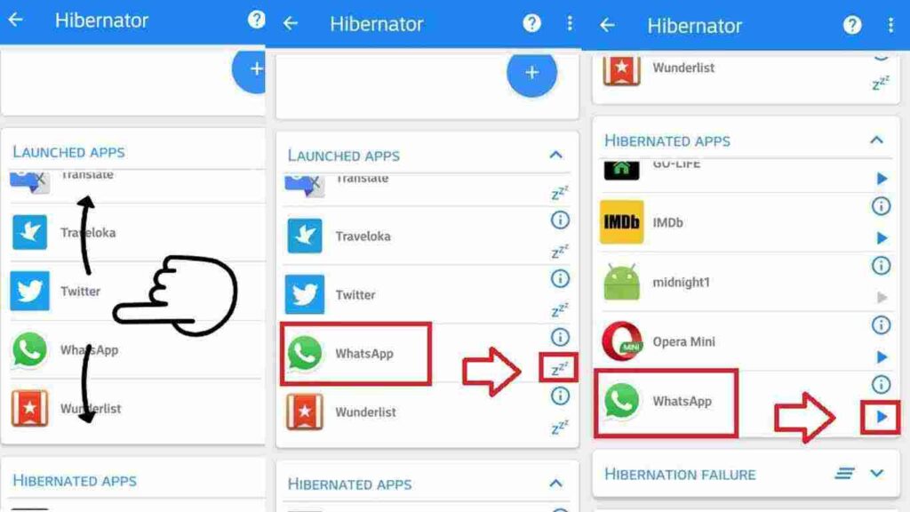 Temporarily Disable WhatsApp Using the Hibernator App