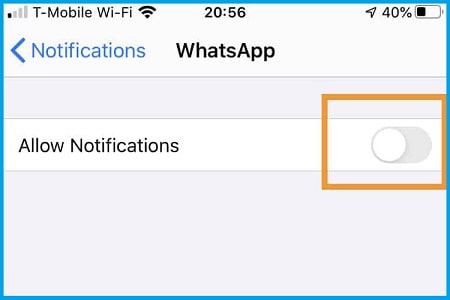 Temporarily Disable WhatsApp on iPhone