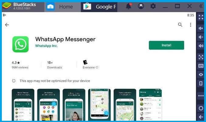 Using WhatsApp With Emulator