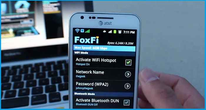 FoxFi (WiFi Tether wo Root)