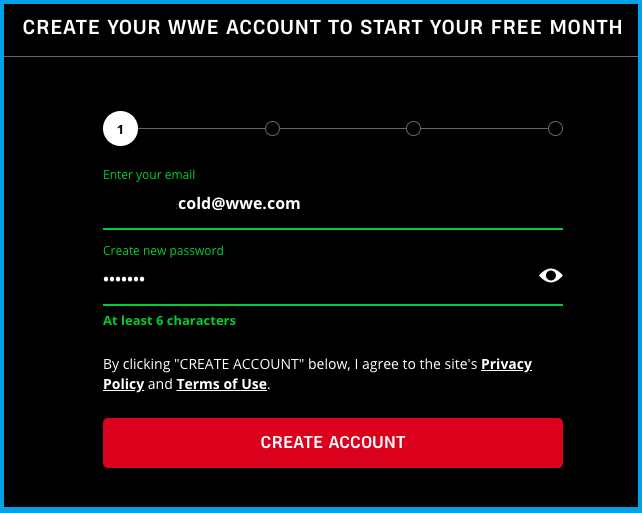 Free WWE Network Accounts Using Free Trial Method