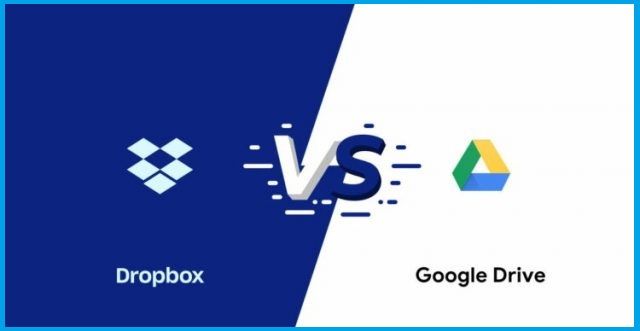 Google Drive and DropBox Storage Space Comparison