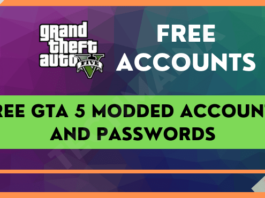 Free GTA 5 Modded Accounts and Passwords