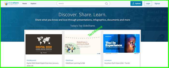 Go to SlideShare Site