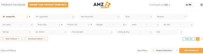 AMZScout Product Database
