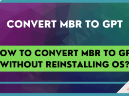 How to Convert MBR to GPT without Reinstalling OS