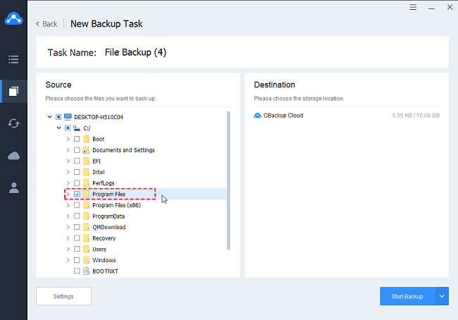 How to Create Automatic Backup to CBackup Cloud 1