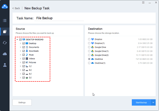 How to Create Automatic Backup to Public Clouds 3