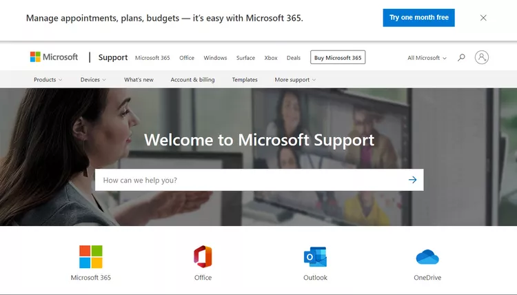 Take advantage of the Microsoft Support Website