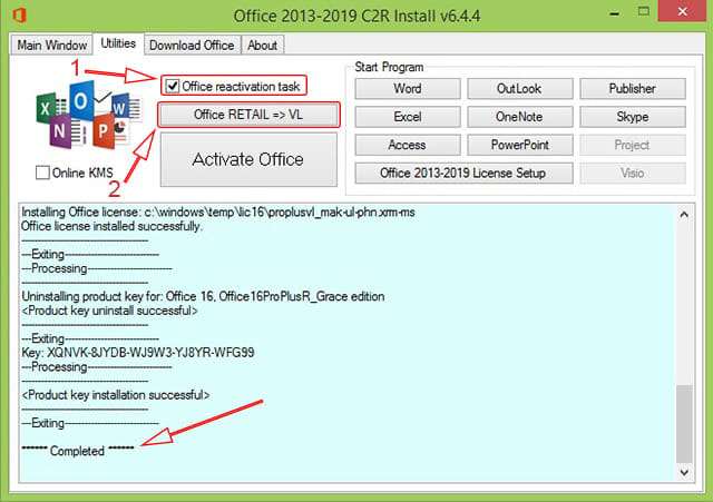 How to Activate Office 2016 Using KMS Office 2019 1
