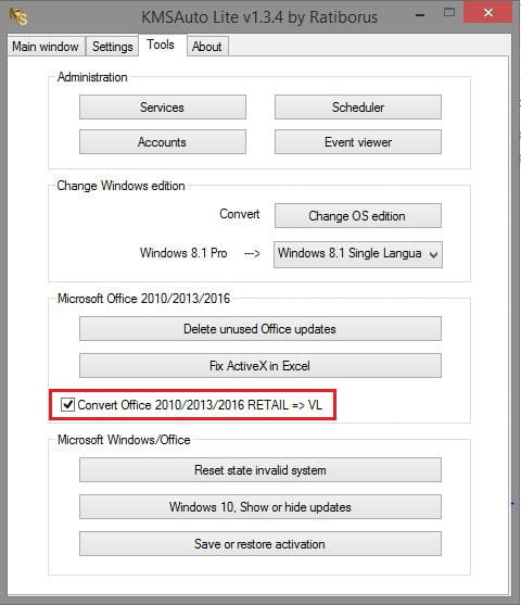 How to Activate Office 2016 with KMS Auto Lite 1