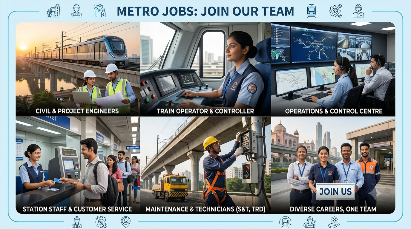 Metro Jobs 2026: Comprehensive Guide to Latest Recruitment in DMRC, BMRCL, GMRC, NMRC & More